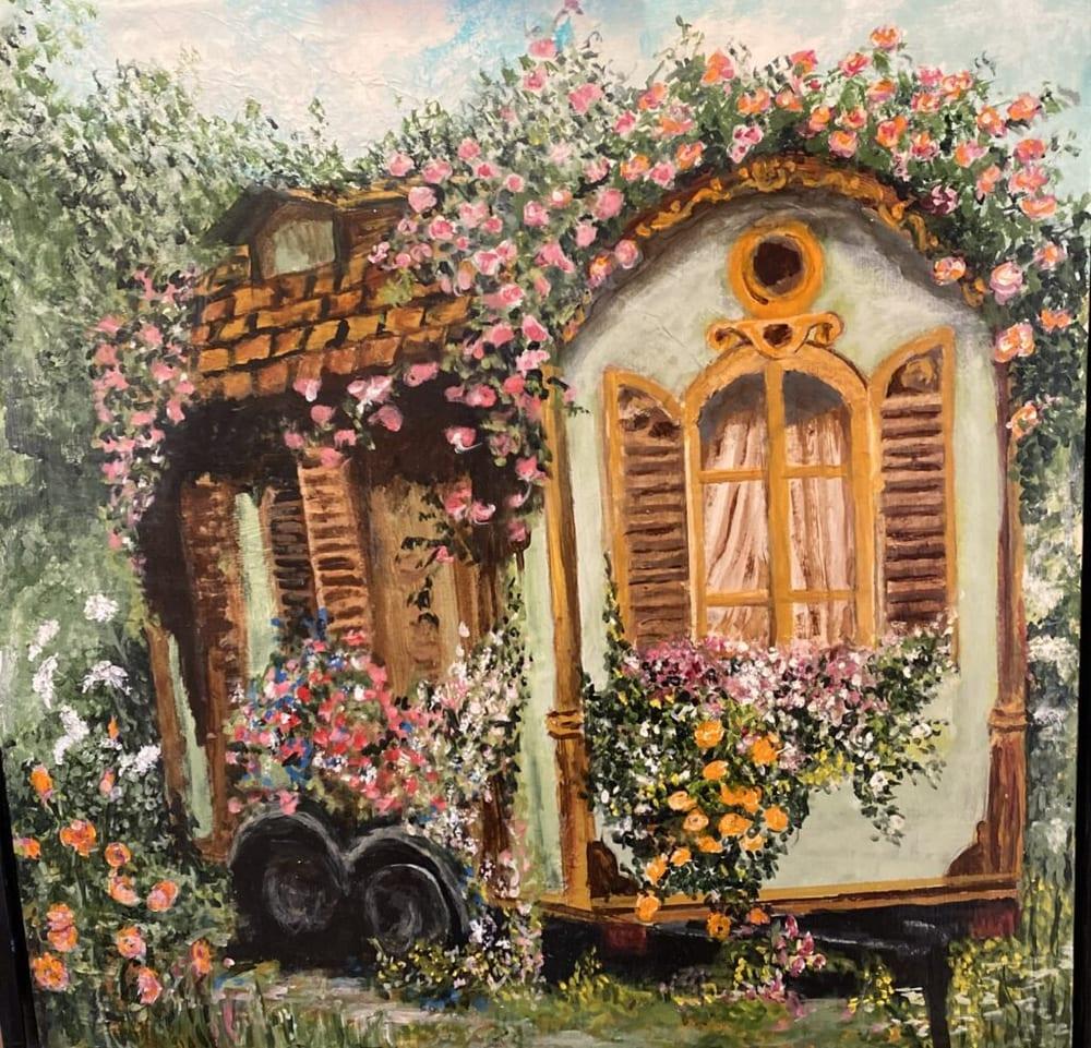 Overgrown Caravan by Michael Shirley